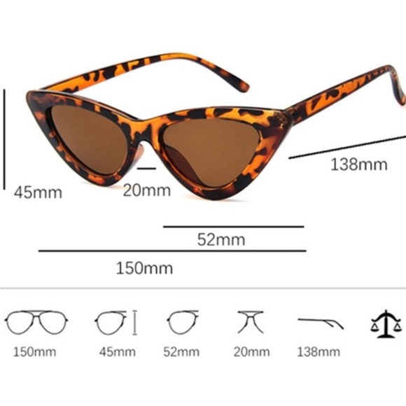 CAT EYE SUNGLASSES | ANIMAL PRINT ♡ - Picture 4 of 5
